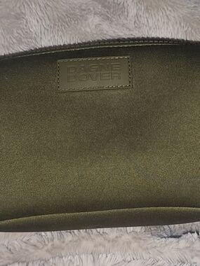 Dagne Dover Olive Green Cosmetic Makeup Bag Toiletry Pouch